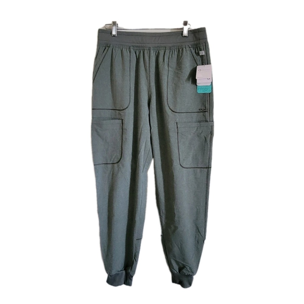 Cherokee Scrubs Infinity Mid Rise Jogger Pant‎ CK080A SHTH/Spruce Heather NWT